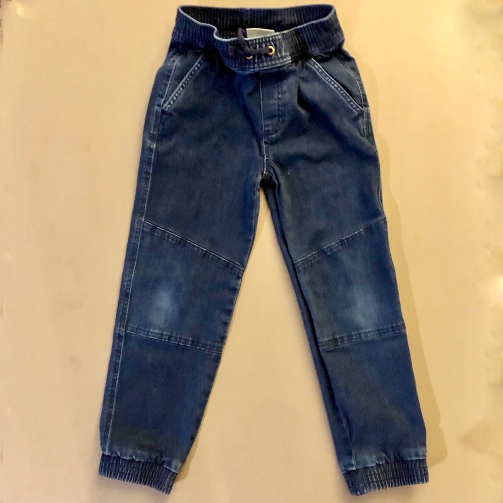 HANNA ANDERSSON Organic Play Denim Joggers 6-7